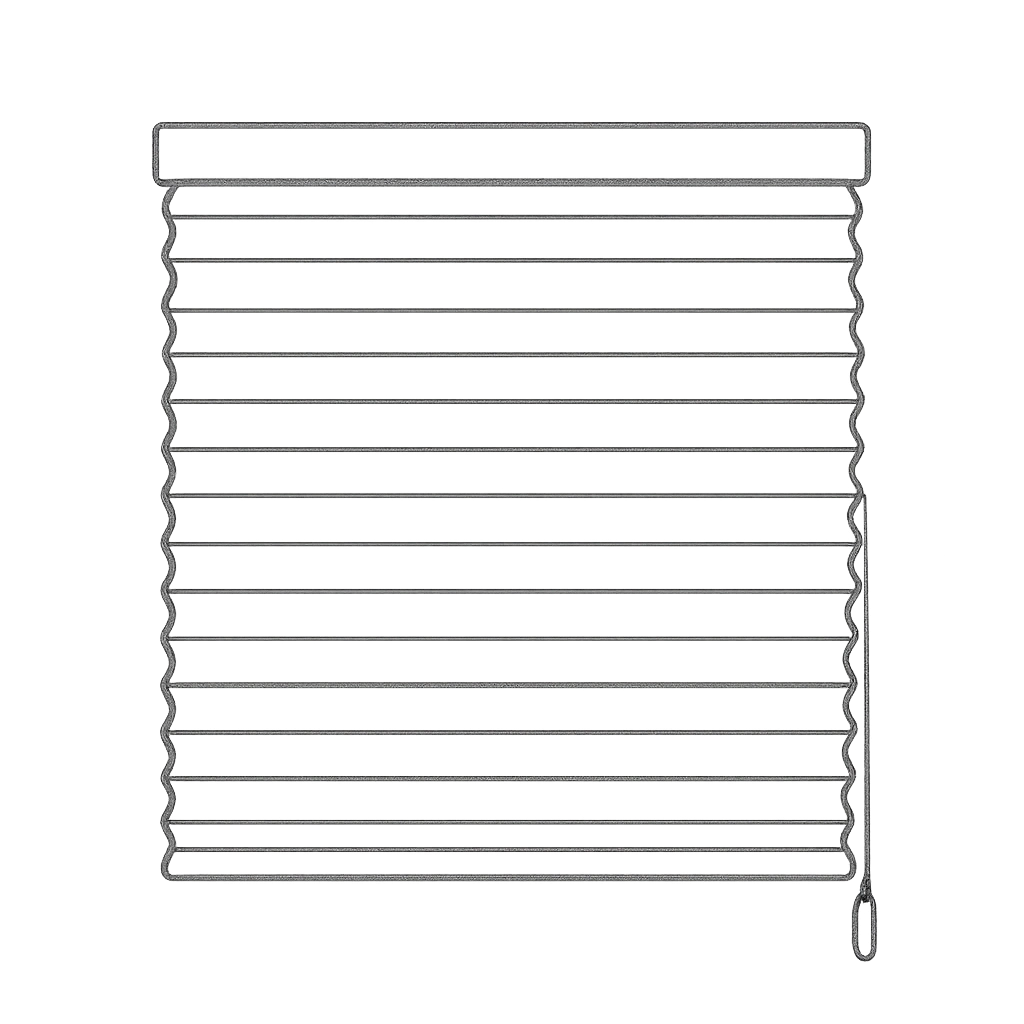Fenster mit maßgefertigten Gardinen und Sonnenschutz